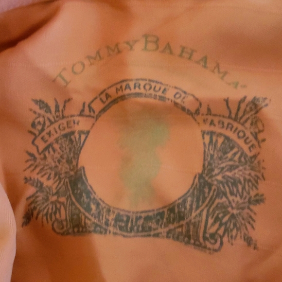 Mens Tommy Bahama XLX Peach shirt - Picture 4 of 4